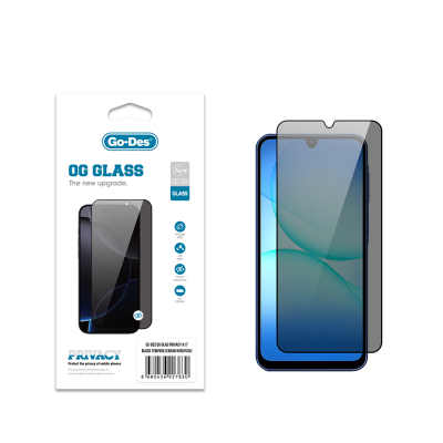 Galaxy A17 Go Des OG Glass Privacy Antistatic Tempered Glass Screen Protector - Go Des