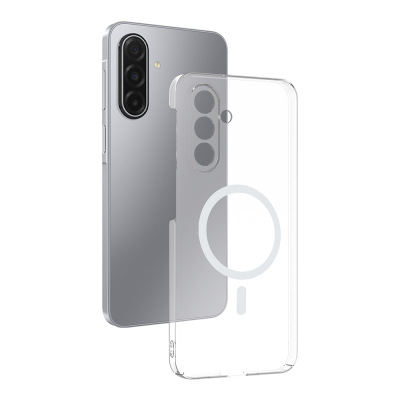 Galaxy A17 Kamera Korumalı M-Safe Şarj Özellikli Şeffaf Zore London Sert PC Kapak - Zore