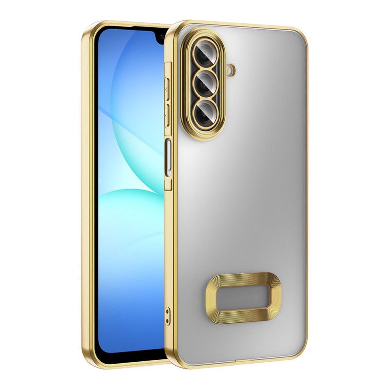 Galaxy A17 Kılıf Kamera Korumalı Logo Gösteren Zore Omega Kapak - 1