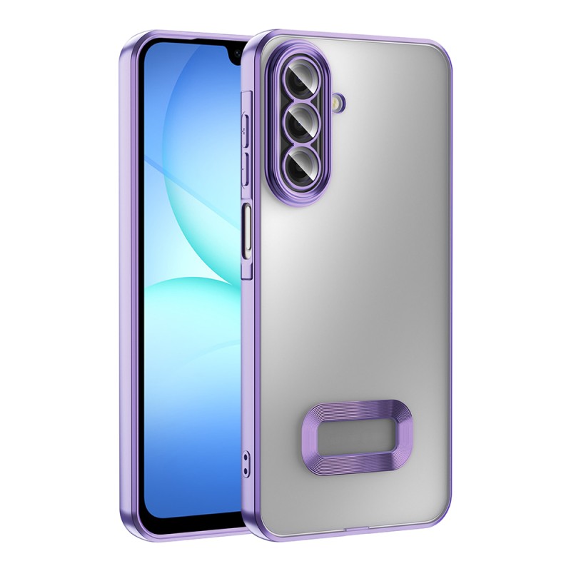 Galaxy A17 Kılıf Kamera Korumalı Logo Gösteren Zore Omega Kapak - 5