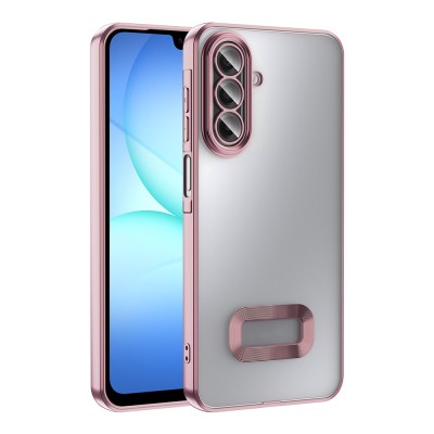 Galaxy A17 Kılıf Kamera Korumalı Logo Gösteren Zore Omega Kapak - 7
