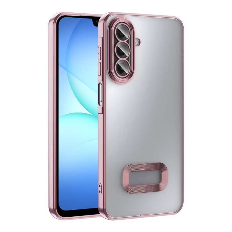 Galaxy A17 Kılıf Kamera Korumalı Logo Gösteren Zore Omega Kapak - 7