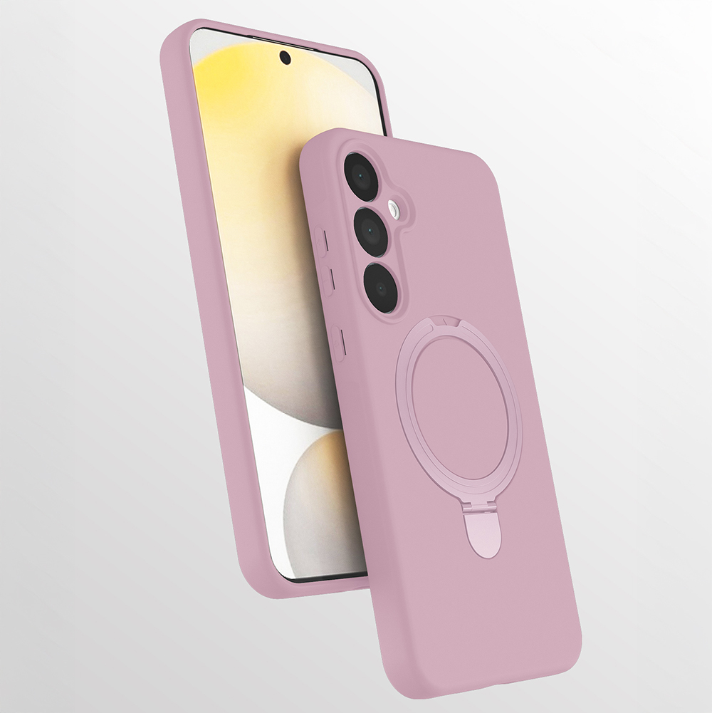 Galaxy A17 Klf M-safe arj zellikli Standl Zore Samara Kapak - Pembe