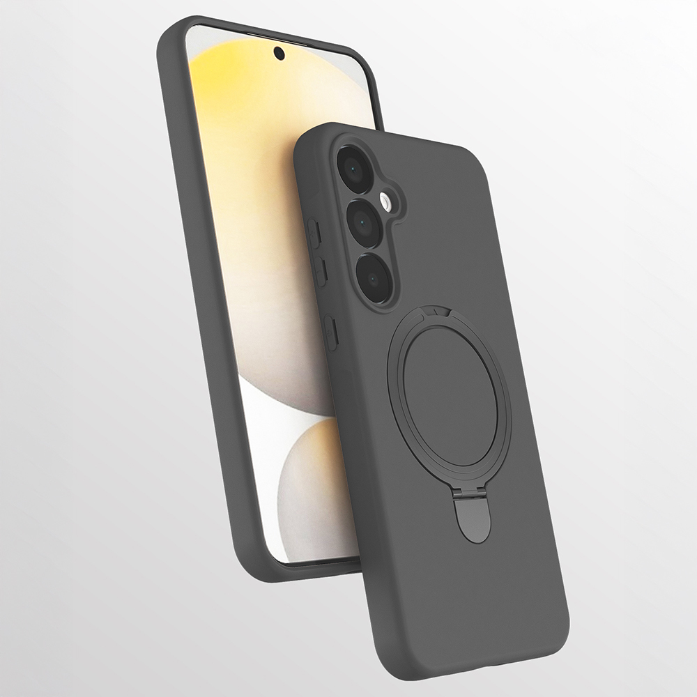 Galaxy A17 Klf M-safe arj zellikli Standl Zore Samara Kapak - Titanyum-Gri