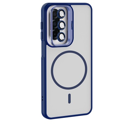 Galaxy A17 Kılıf Standlı ve Kamera Lens Hediyeli Zore Etro Kapak - 7