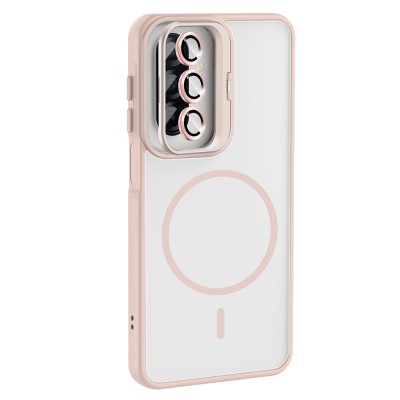 Galaxy A17 Kılıf Standlı ve Kamera Lens Hediyeli Zore Etro Kapak - 10