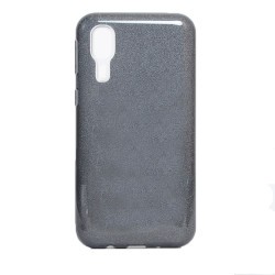 Galaxy A2 Core Kılıf Zore Shining Silikon Siyah