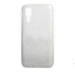 Galaxy A2 Core Kılıf Zore Shining Silikon Gümüş
