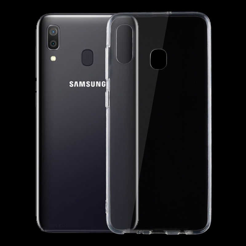 Galaxy A20 Kılıf Zore Süper Silikon Kapak - Renksiz