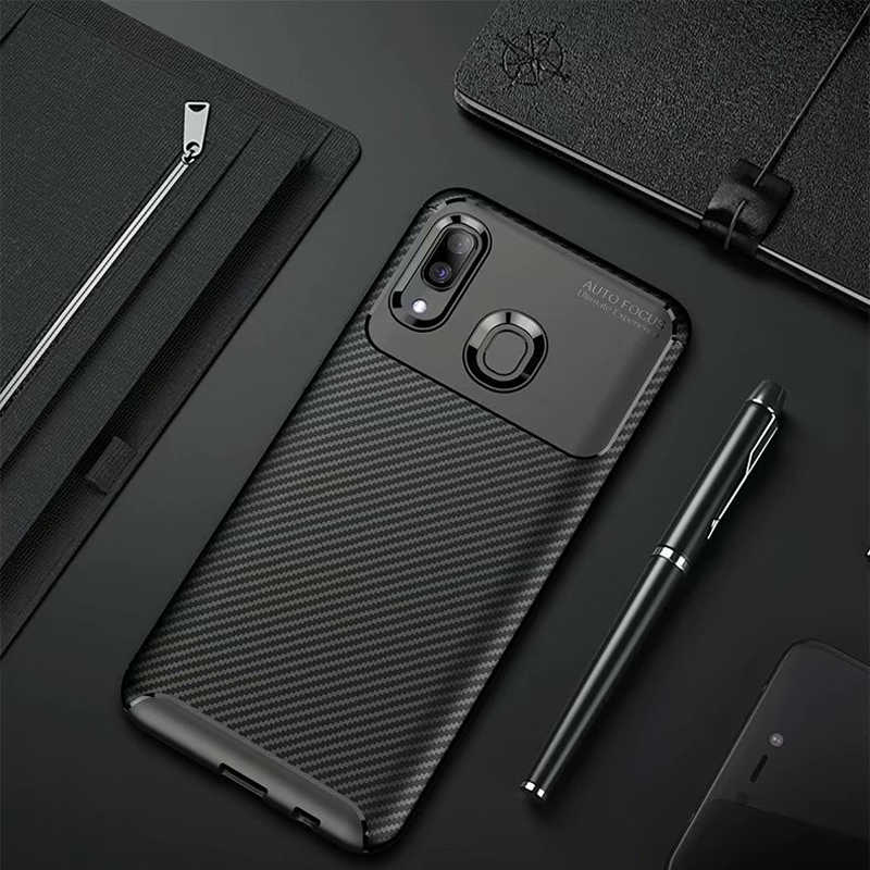 Galaxy A20 Kılıf Zore Negro Silikon Kapak - Siyah
