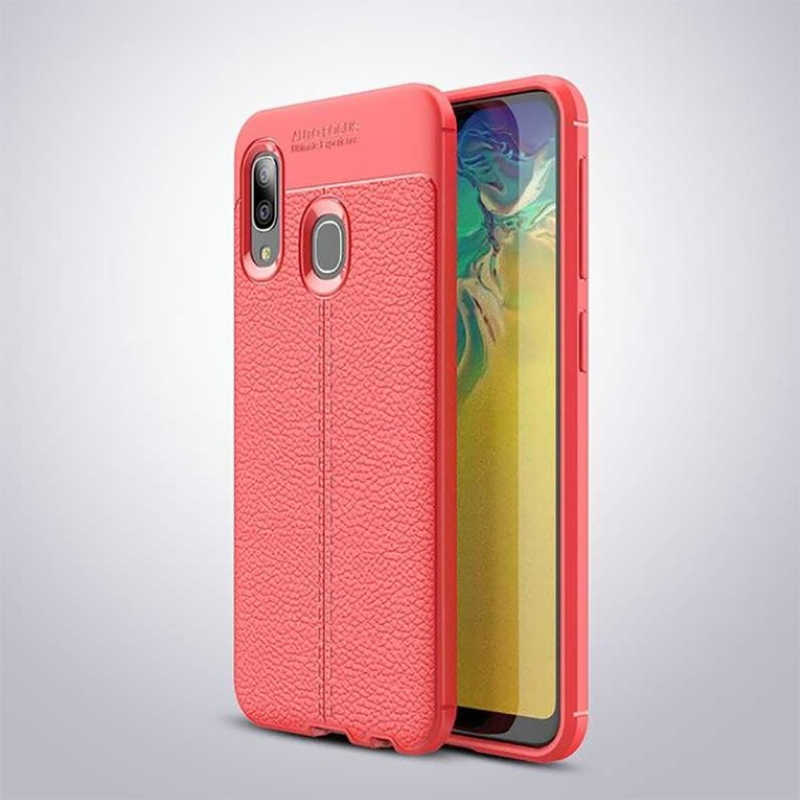 Galaxy A20 Kılıf Zore Niss Silikon Kapak - Kırmızı