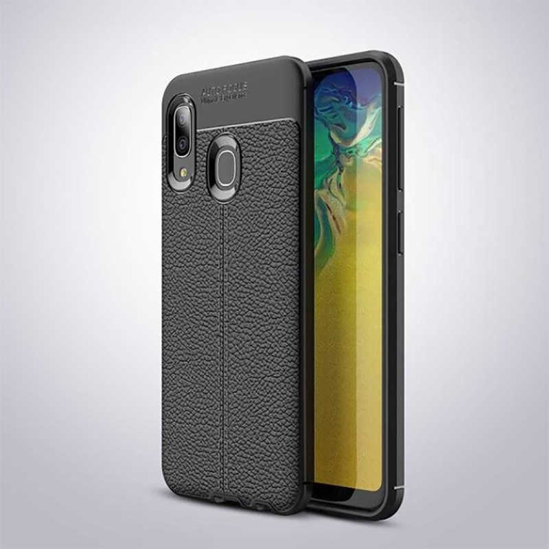 Galaxy A20 Kılıf Zore Niss Silikon Kapak - Siyah