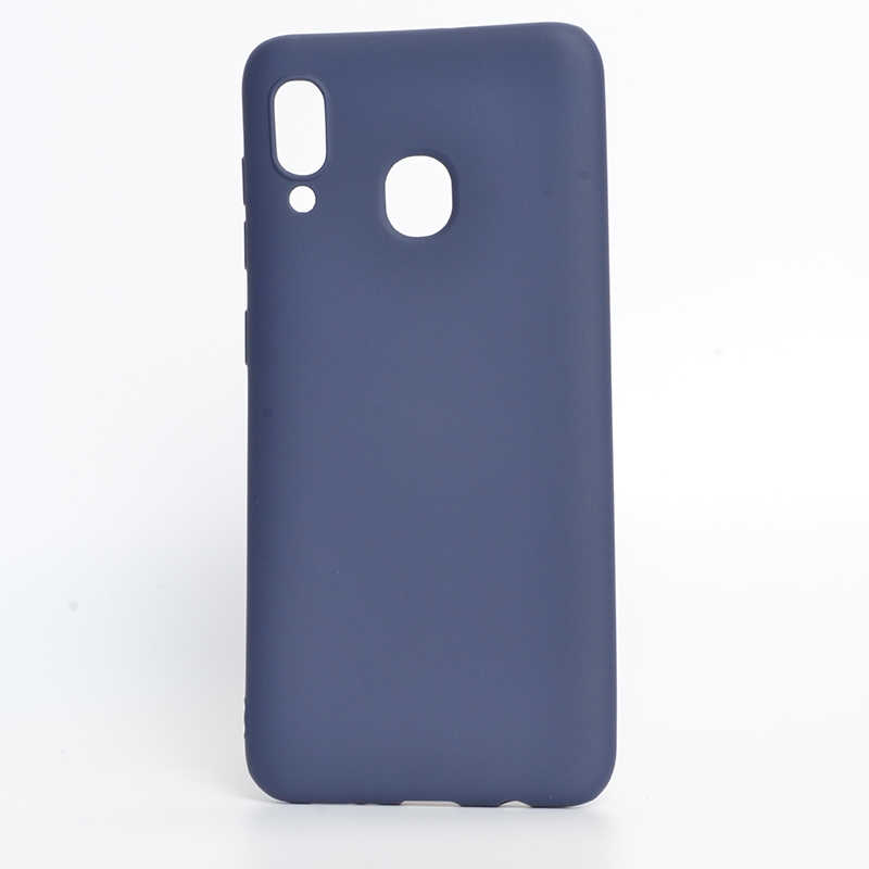 Galaxy A20 Kılıf Zore Premier Silikon Kapak - Lacivert