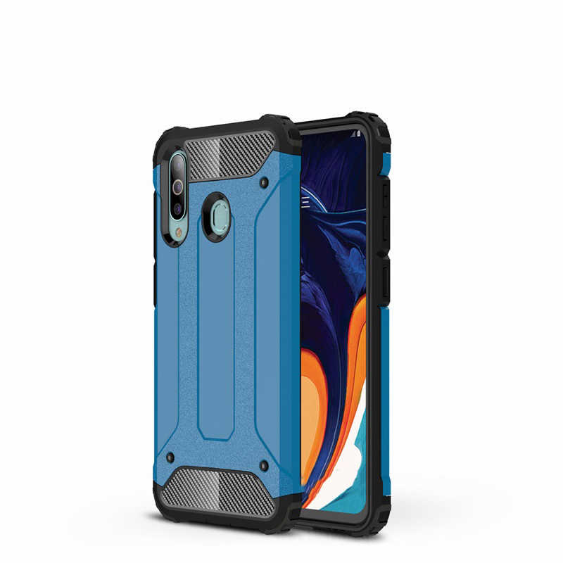 Galaxy A20S Kılıf Zore Crash Silikon Kapak - Mavi