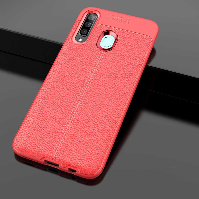 Galaxy A20S Kılıf Zore Niss Silikon Kapak - Kırmızı