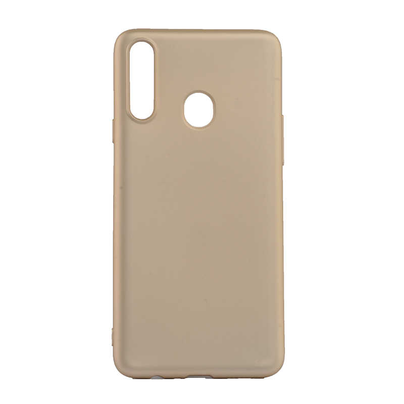 Galaxy A20S Kılıf Zore Premier Silikon Kapak - Gold