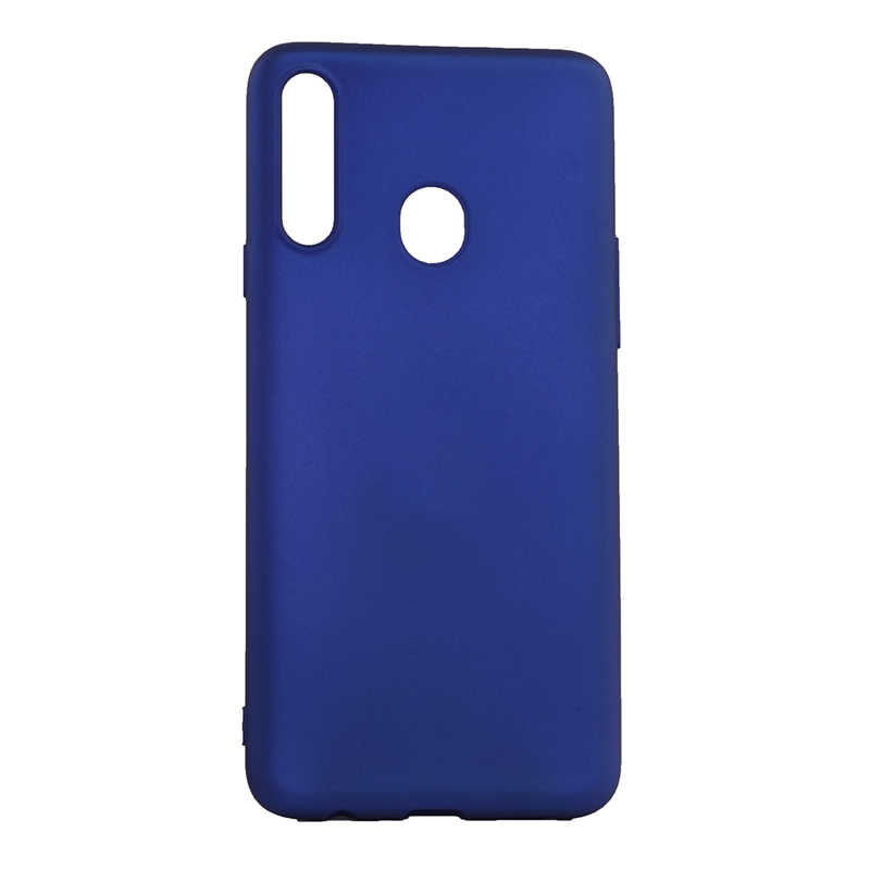 Galaxy A20S Kılıf Zore Premier Silikon Kapak - Saks Mavi