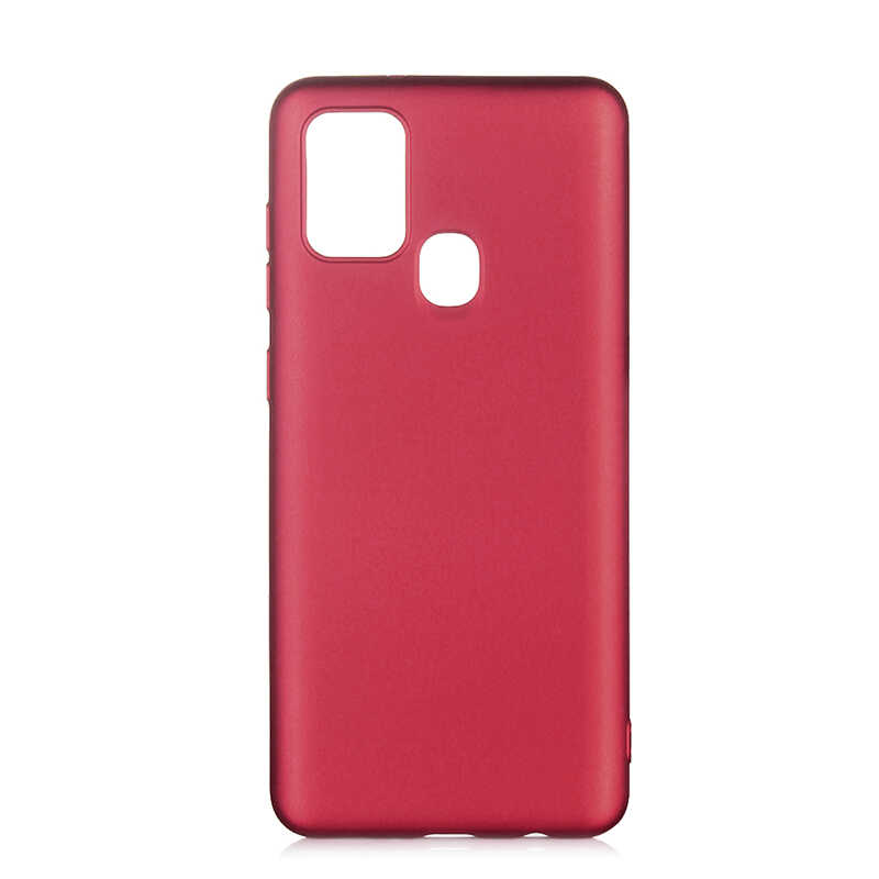 Galaxy A21S Kılıf Zore Premier Silikon Kapak - Mürdüm