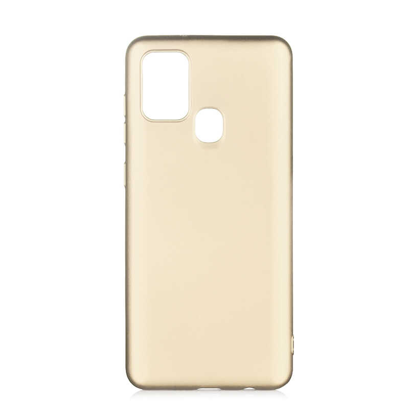 Galaxy A21S Kılıf Zore Premier Silikon Kapak - Gold