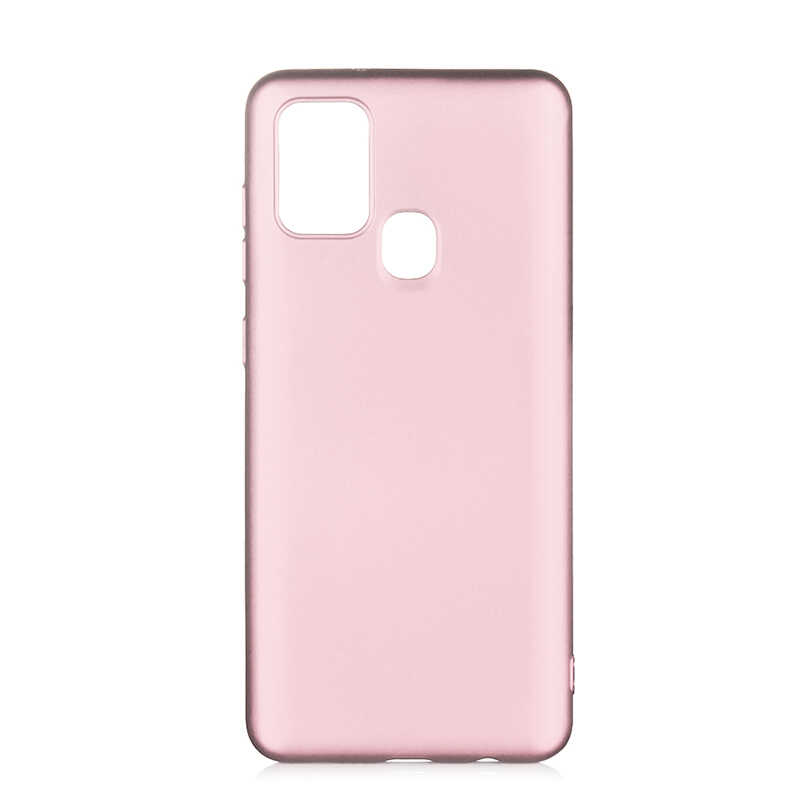 Galaxy A21S Kılıf Zore Premier Silikon Kapak - Rose Gold