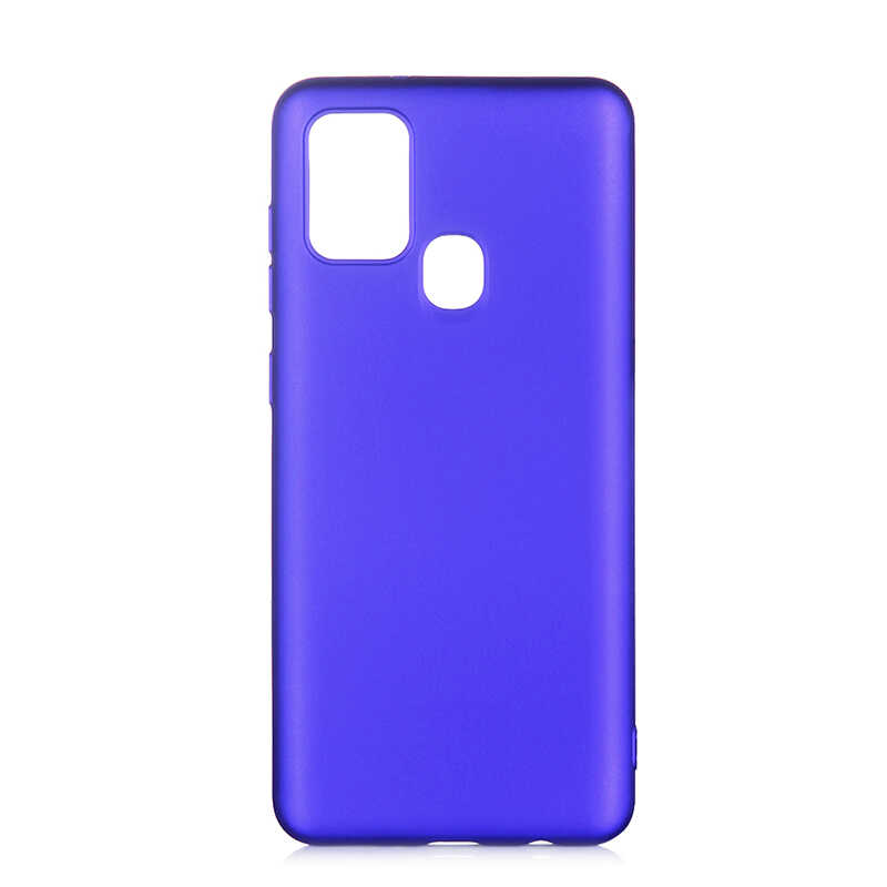 Galaxy A21S Kılıf Zore Premier Silikon Kapak - Saks Mavi