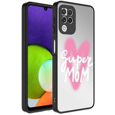 Galaxy A22 4G Kılıf Aynalı Desenli Kamera Korumalı Parlak Zore Mirror Kapak - 3