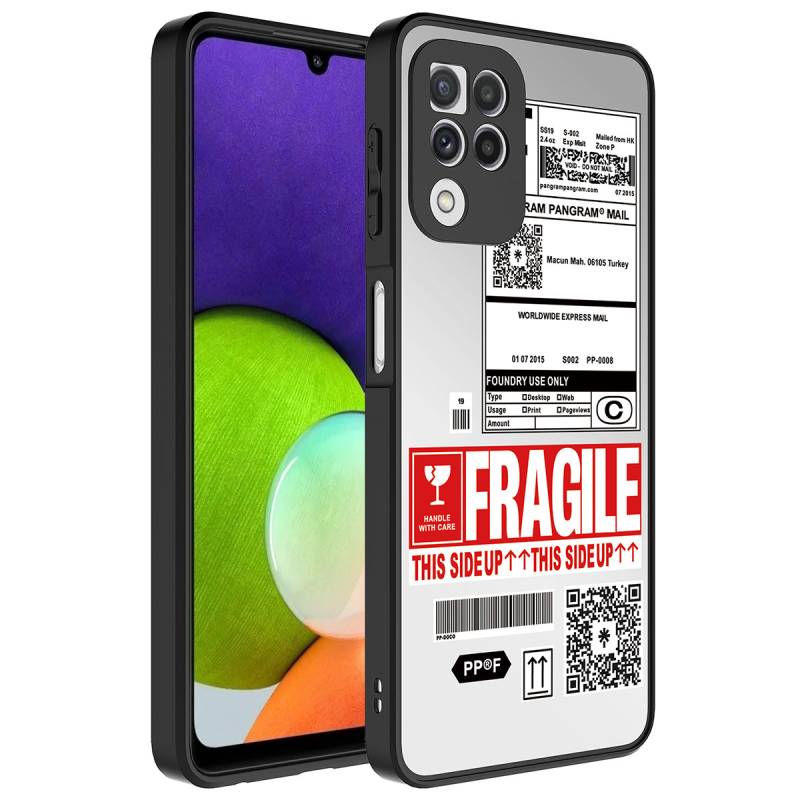 Galaxy A22 4G Kılıf Aynalı Desenli Kamera Korumalı Parlak Zore Mirror Kapak - 6