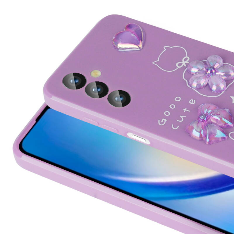 Galaxy A23 4G Kılıf Kabartma Figürlü Parlak Zore Toys Silikon Kapak - 4