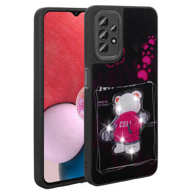 Galaxy A23 Case Shining Embossed Zore Amas Silicone Cover with Iconic Figure - Zore