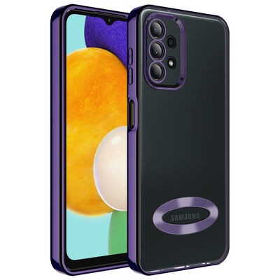 Galaxy A23 Kılıf Kamera Korumalı Logo Gösteren Zore Omega Kapak - 6