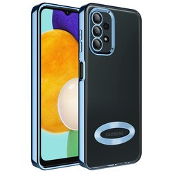Galaxy A23 Kılıf Kamera Korumalı Logo Gösteren Zore Omega Kapak - 9