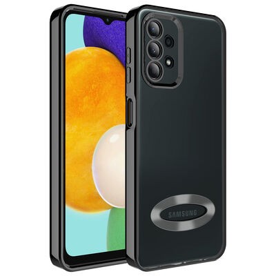 Galaxy A23 Kılıf Kamera Korumalı Logo Gösteren Zore Omega Kapak - 3