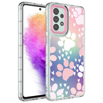 Galaxy A23 Kılıf Kamera Korumalı Renkli Desenli Sert Silikon Zore Korn Kapak - 8