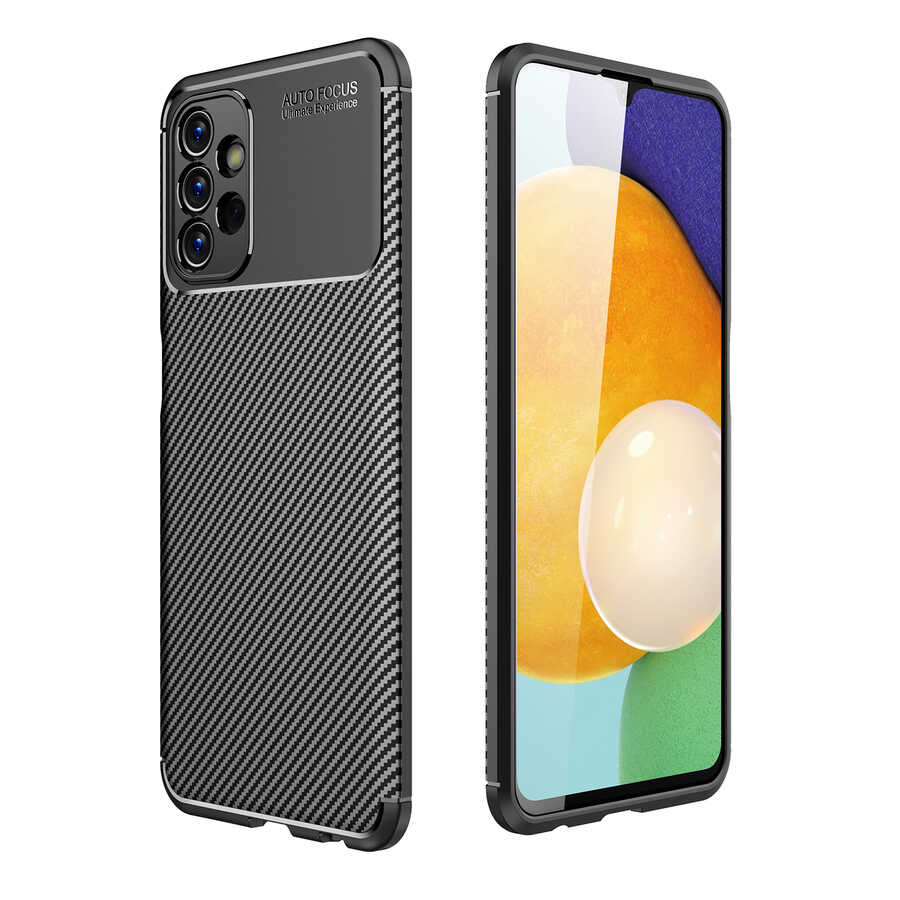 Galaxy A23 Kılıf Zore Negro Silikon Kapak - Siyah