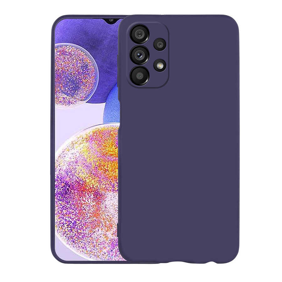 Galaxy A23 Kılıf Zore Premier Silikon Kapak - Lacivert
