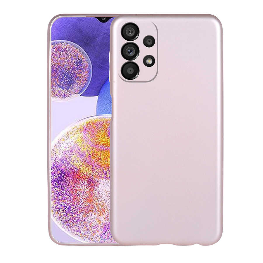 Galaxy A23 Kılıf Zore Premier Silikon Kapak - Rose Gold