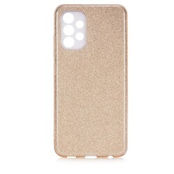 Galaxy A23 Kılıf Zore Shining Silikon Gold
