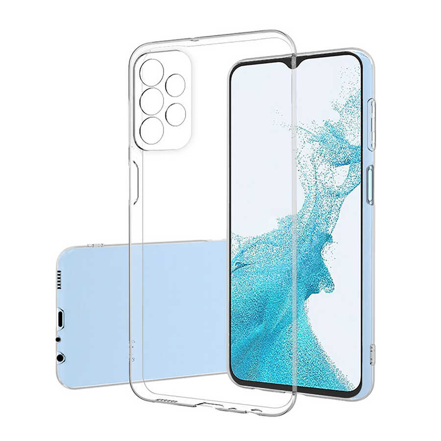 Galaxy A23 Kılıf Zore Süper Silikon Kapak - Renksiz