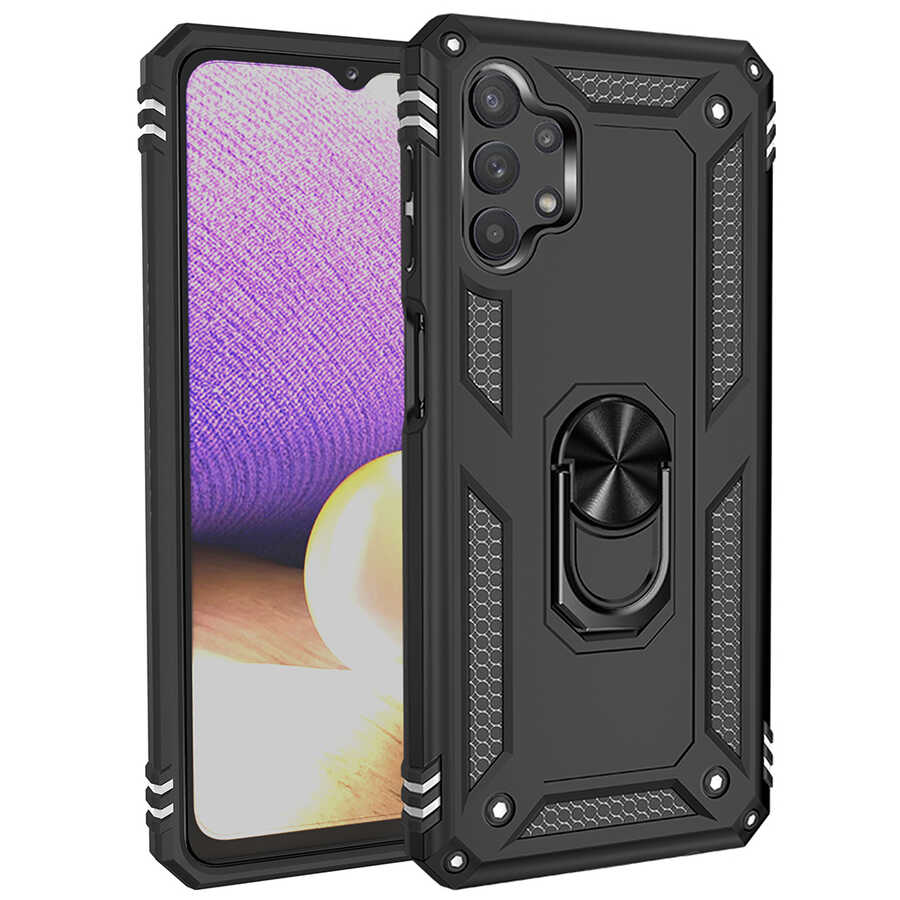 Galaxy A23 Kılıf Zore Vega Kapak - Siyah