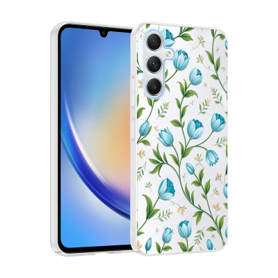 Galaxy A24 Case with Camera Protector, Patterned Zore Clip Cover - Zore