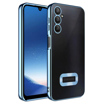 Galaxy A24 Kılıf Kamera Korumalı Logo Gösteren Zore Omega Kapak - Zore