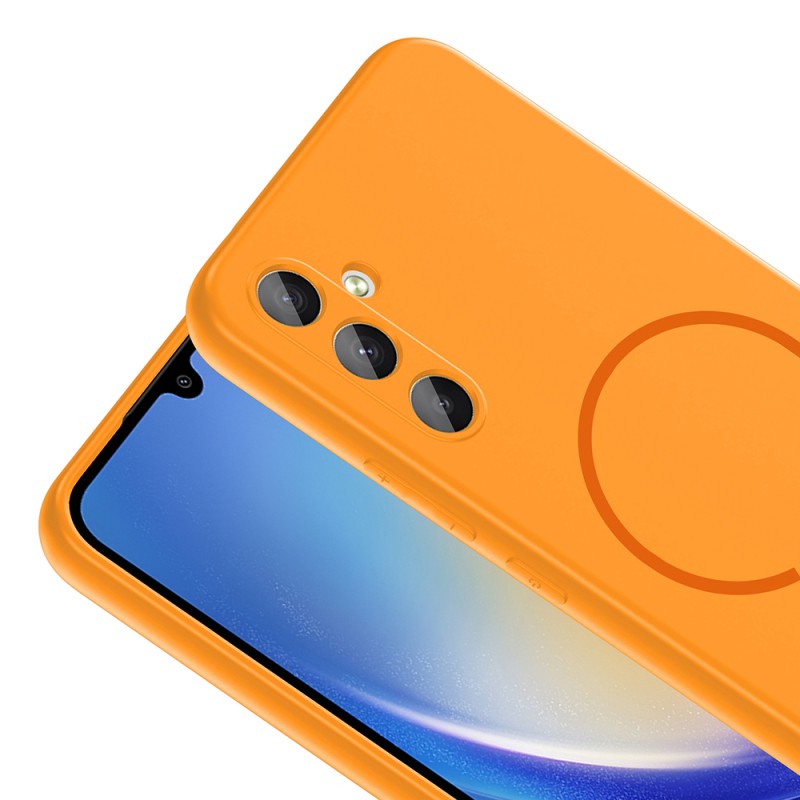 Galaxy A24 Kılıf M-safe Şarj Özellikli Zore Meta Kapak - 18