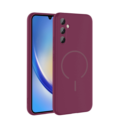 Galaxy A24 Kılıf M-safe Şarj Özellikli Zore Meta Kapak - Zore