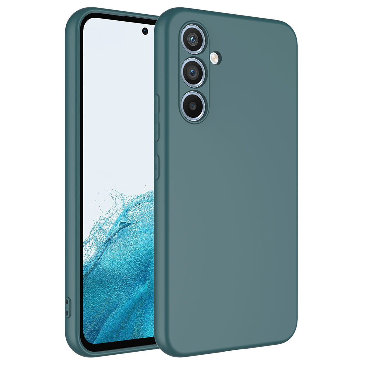 Galaxy A24 Kılıf Zore Mara Lansman Kapak - Koyu Yeşil