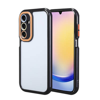 Galaxy A25 Case Camera Protected Colored Edge and Frame Design Zore Vitamin Cover - Zore