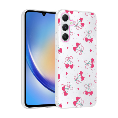 Galaxy A25 Kılıf Kamera Korumalı Desenli Zore Klip Kapak - Zore