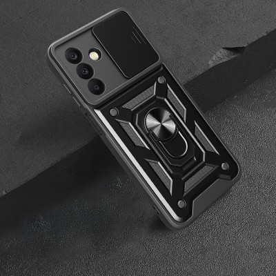 Galaxy A26 Case Magnetic Stand Camera Protection Zore Sliding Vega Cover - 9