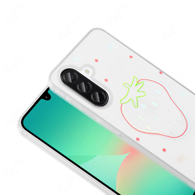 Galaxy A26 Kılıf Şeffaf Figürlü Zore Folk Sert Kapak - 16