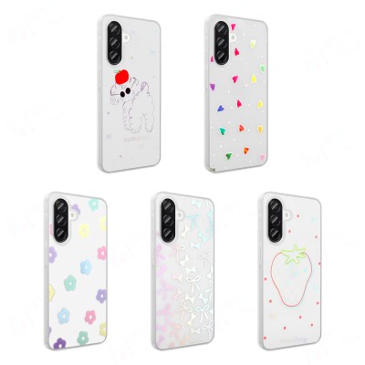 Galaxy A26 Kılıf Şeffaf Figürlü Zore Folk Sert Kapak - 17