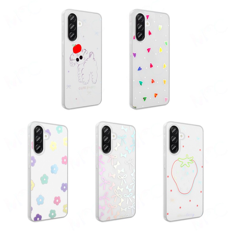Galaxy A26 Kılıf Şeffaf Figürlü Zore Folk Sert Kapak - 17